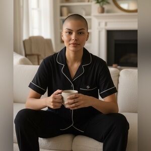 Tommy Hilfiger Navy Pajama Set with White Trim in XL NWT